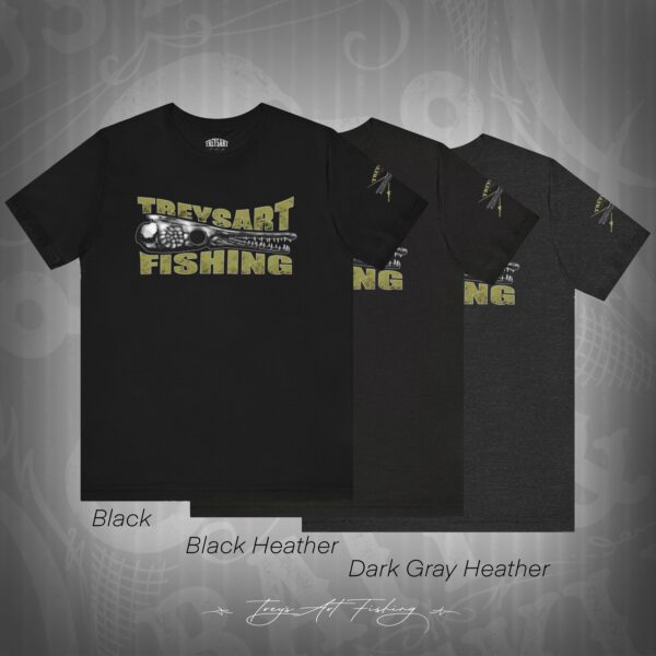 TreysArt Fishing T-Shirt Gar Skull - Image 5