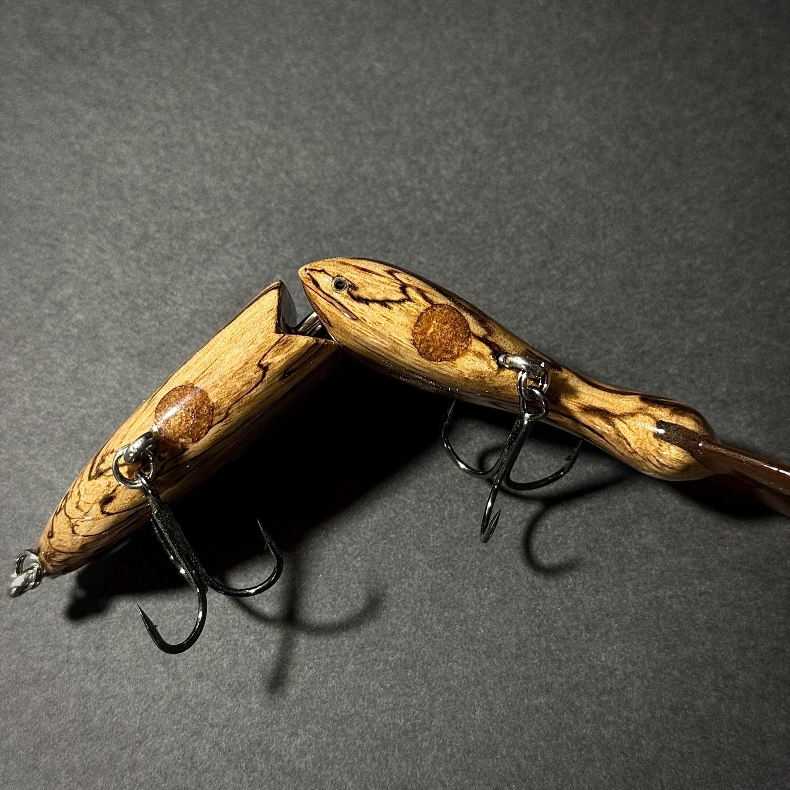 TreysArt – Spalted Oak Glide Bait - Image 10