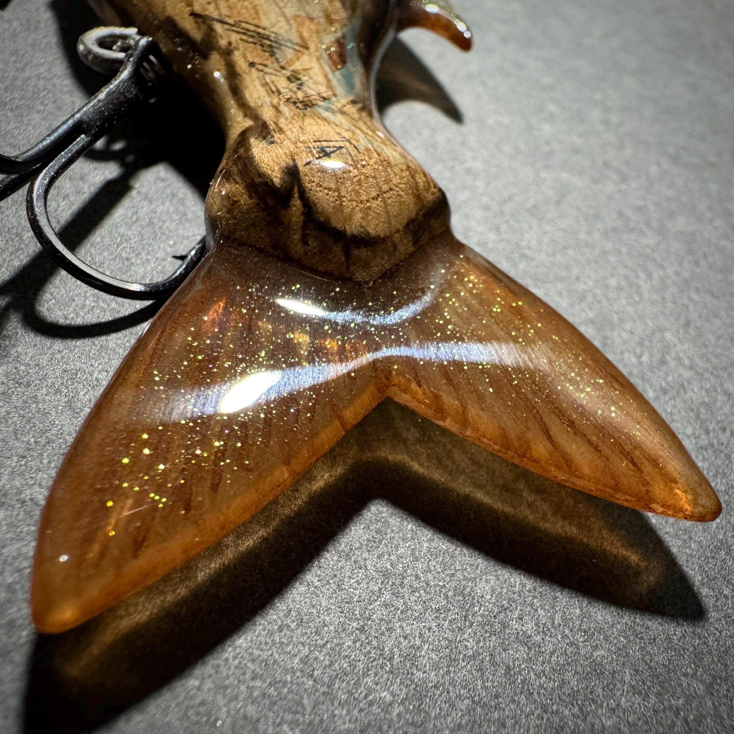 TreysArt – Spalted Oak Glide Bait - Image 5