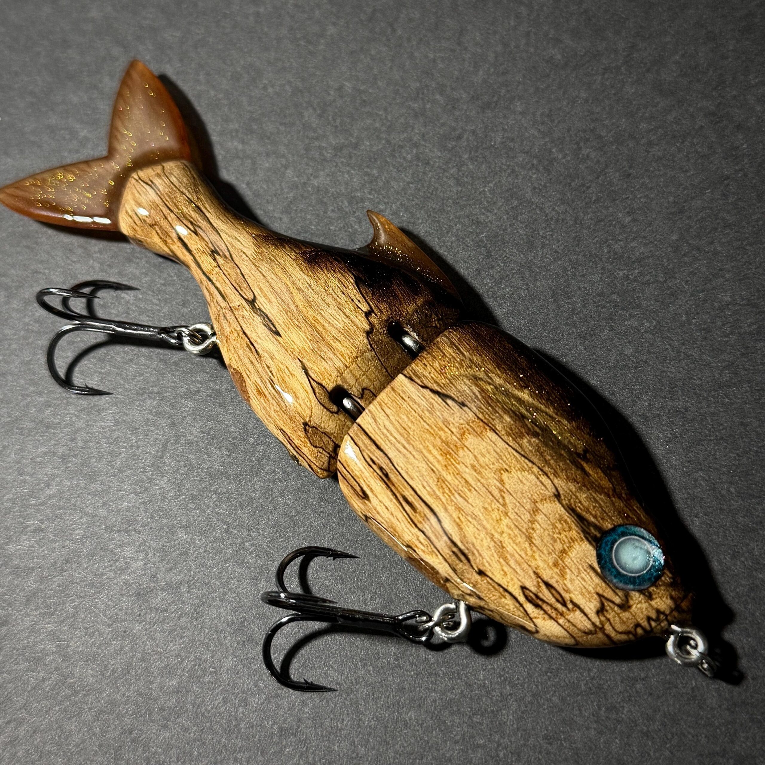 TreysArt – Spalted Oak Glide Bait - Image 6