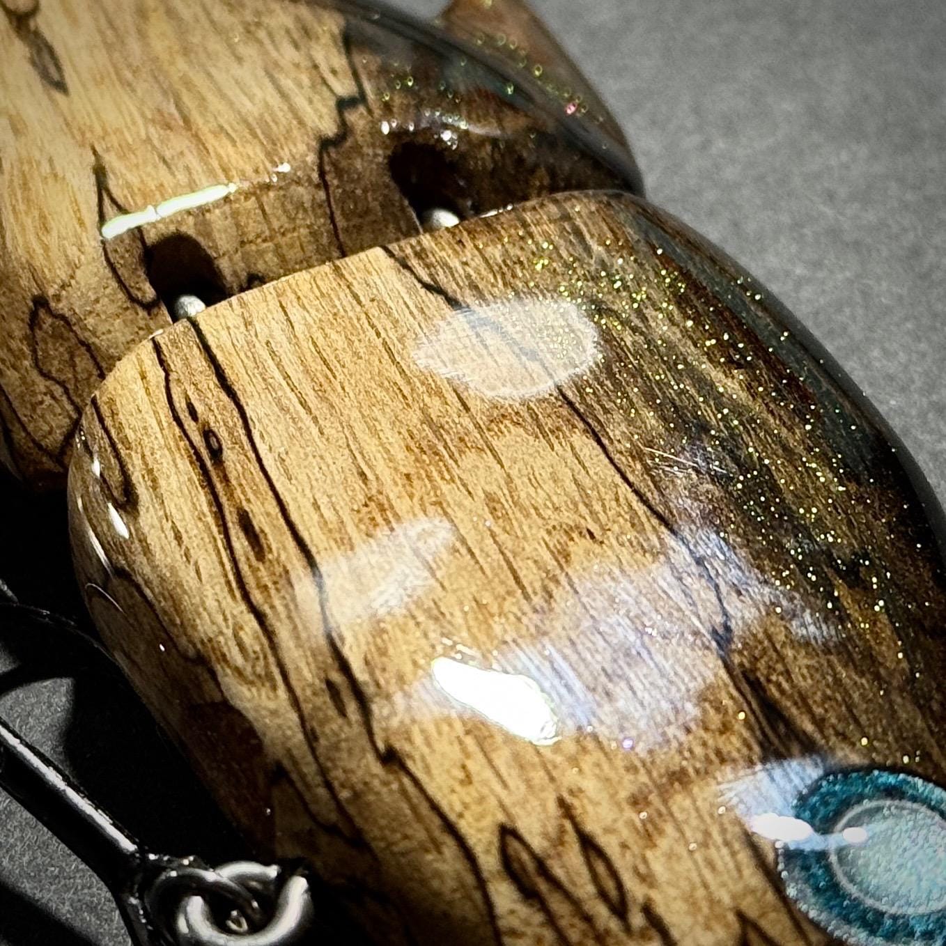 TreysArt – Spalted Oak Glide Bait - Image 9