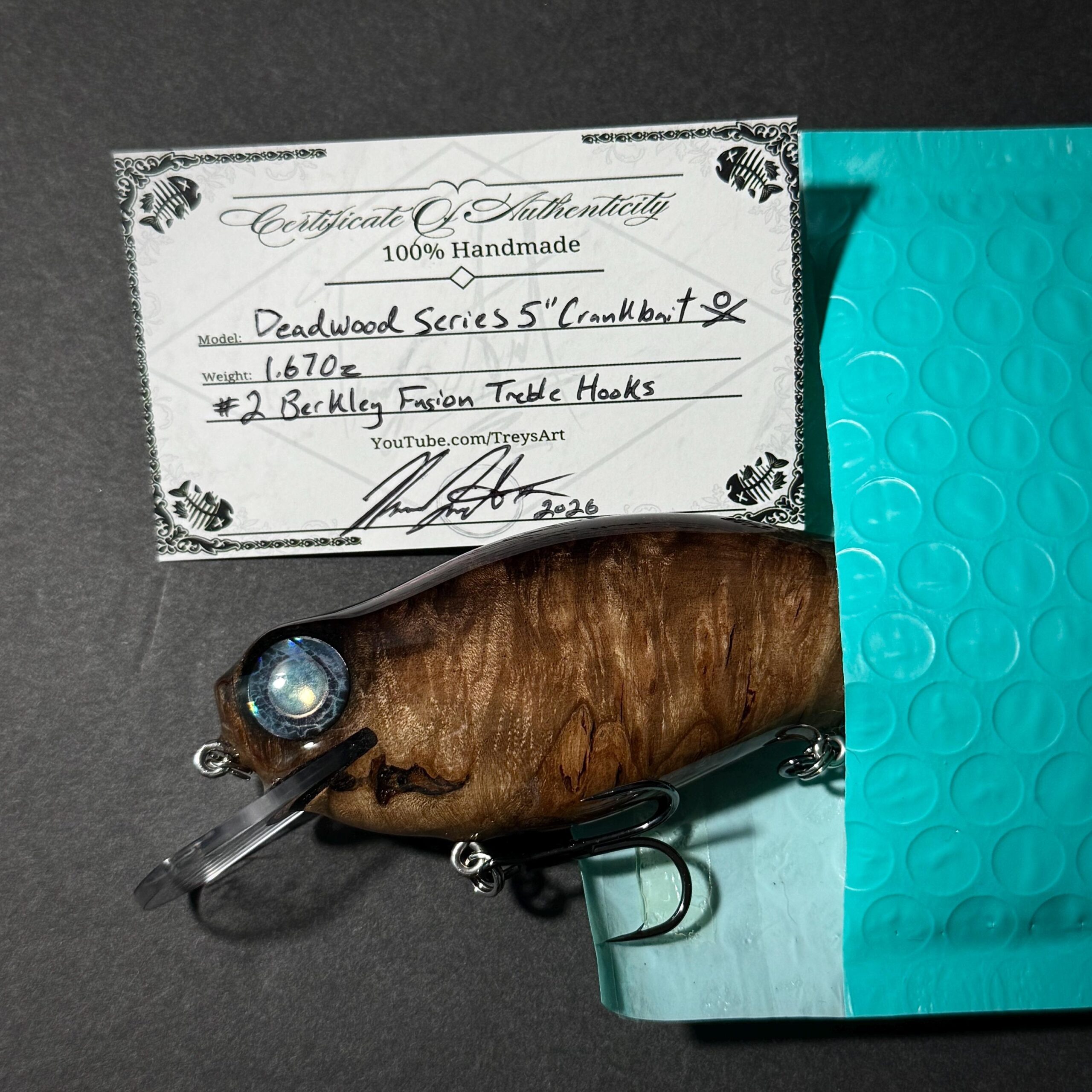 Deadwood Series – Maple Burl 5" Crankbait - Image 8