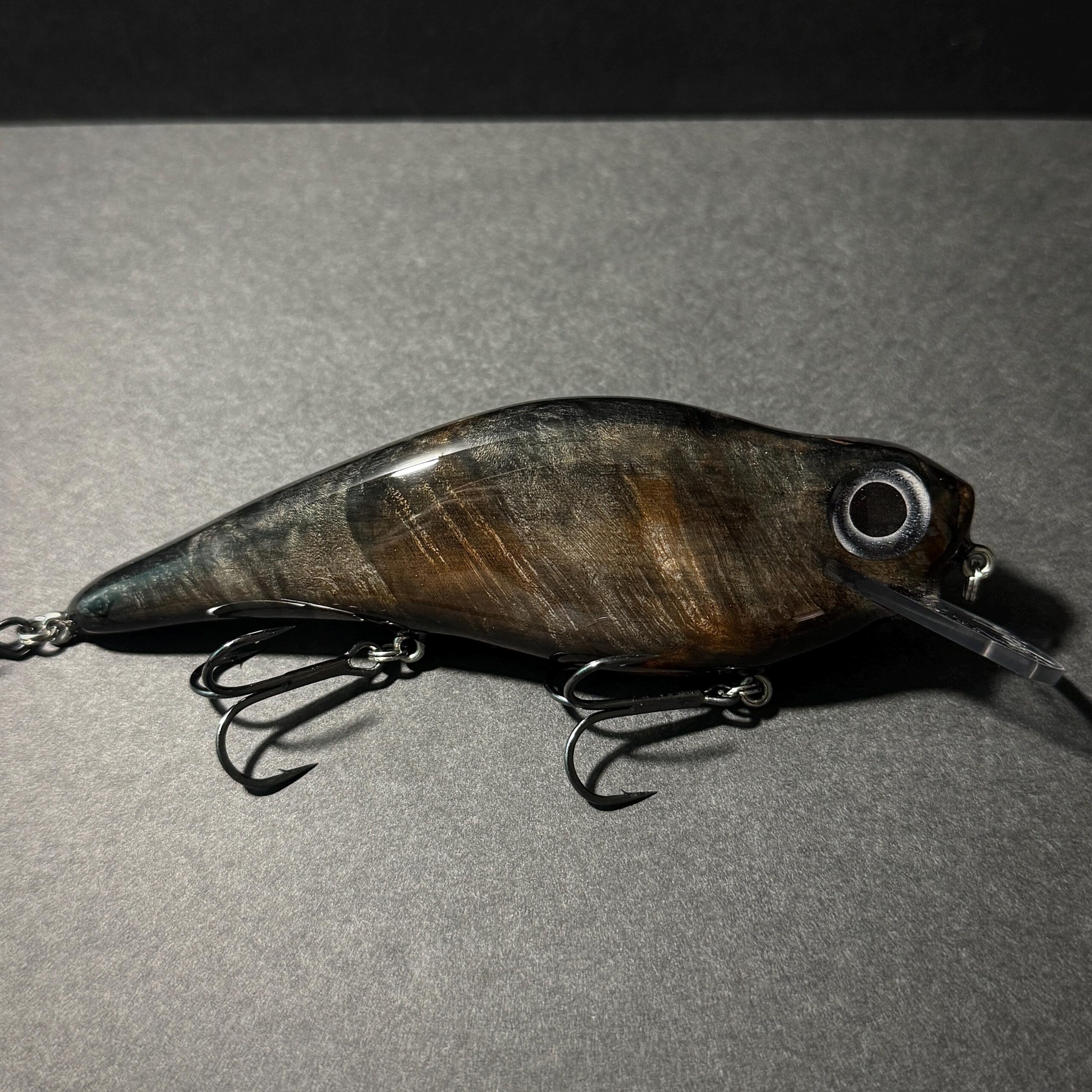 Deadwood Series – Black Figured Burl Crankbait - Image 3