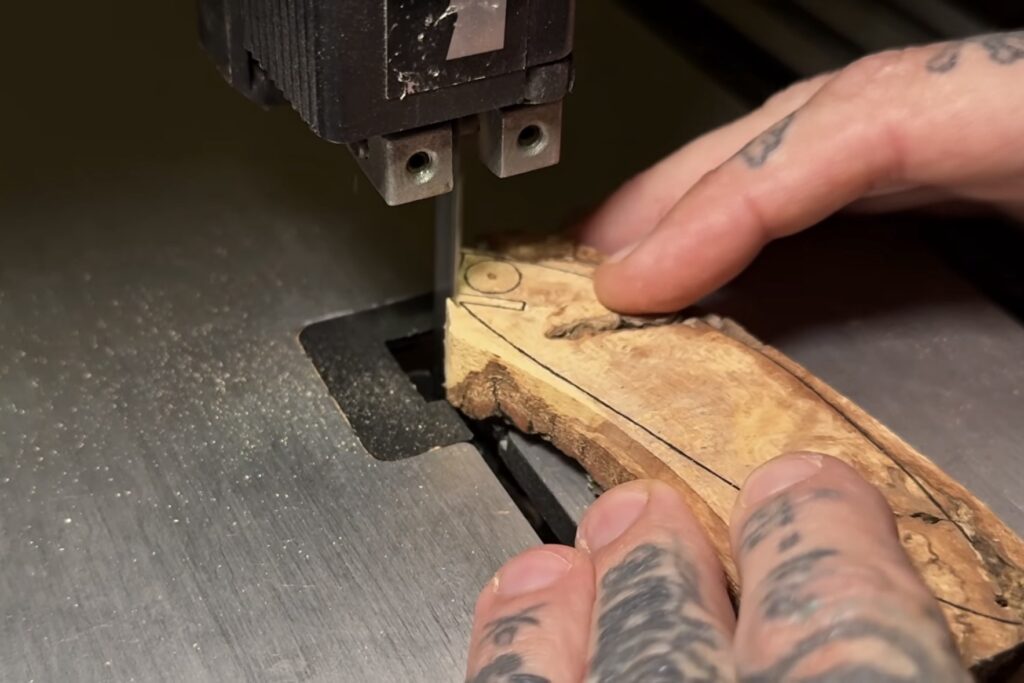 Bandsaw Cutting Fishing Lure